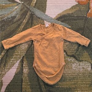 Quincy Mae Mustard Yellow Baby Onesie